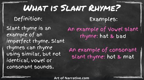 slant rhyme definition poetry: The subtle art of poetic harmony